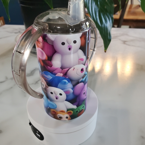 Squishy Animal's 12oz Sippy Cup with 2 lids - Picture 8 of 13